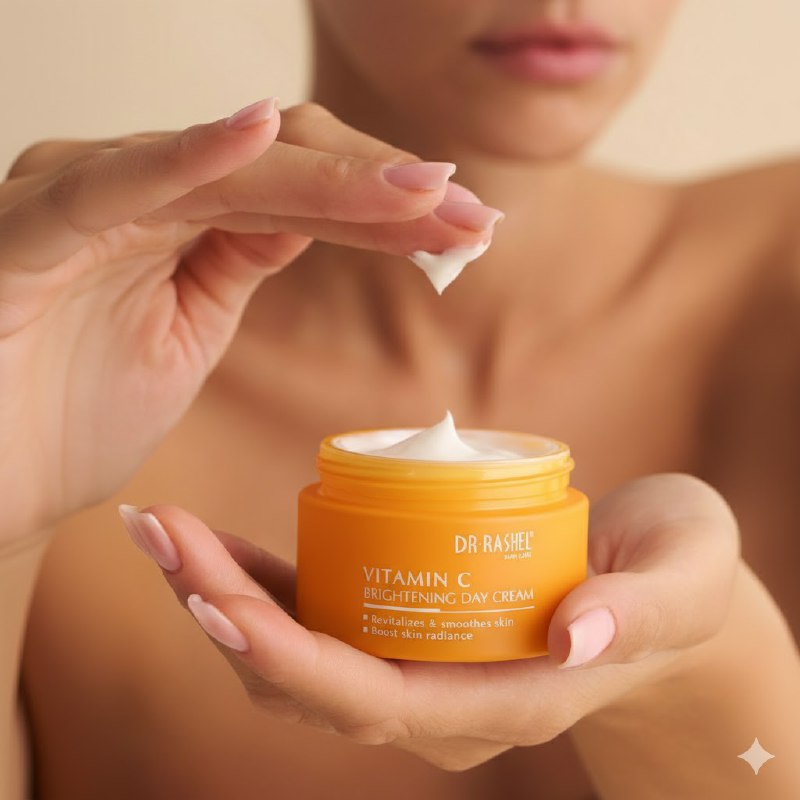 CREMA FACIAL DE DIA ACLARANTE CON VITAMINA C 50G, ILUMINA VISIBLEMENTE TU TONO NATURAL MEEJORANDO LA ELASTICIDAD Y FIRMEZA DE LA PIEL DR RASHEL