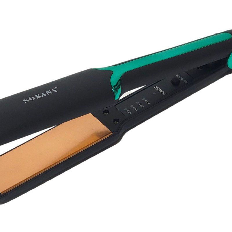 PLANCHA PARA EL CABELLO PROFESIONAL CON TEMPERATURA AJUSTABLE 750 GRADOS MAXIMO, CALENTAMIENTO RAPIDO, PROTECCION DE APAGADO AUTOMATICO SOKANY SK-1907