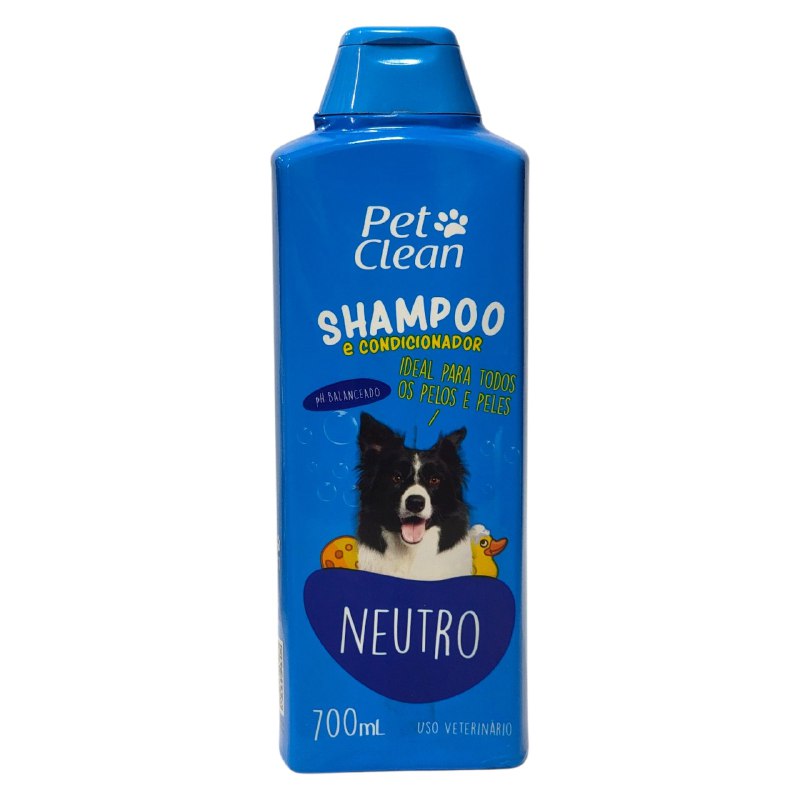 SHAMPOO Y ACONDICIONADOR PARA PERROS, MASCOTAS NEUTRO PARA PIEL SENSIBLE PET CLEAN 700ML