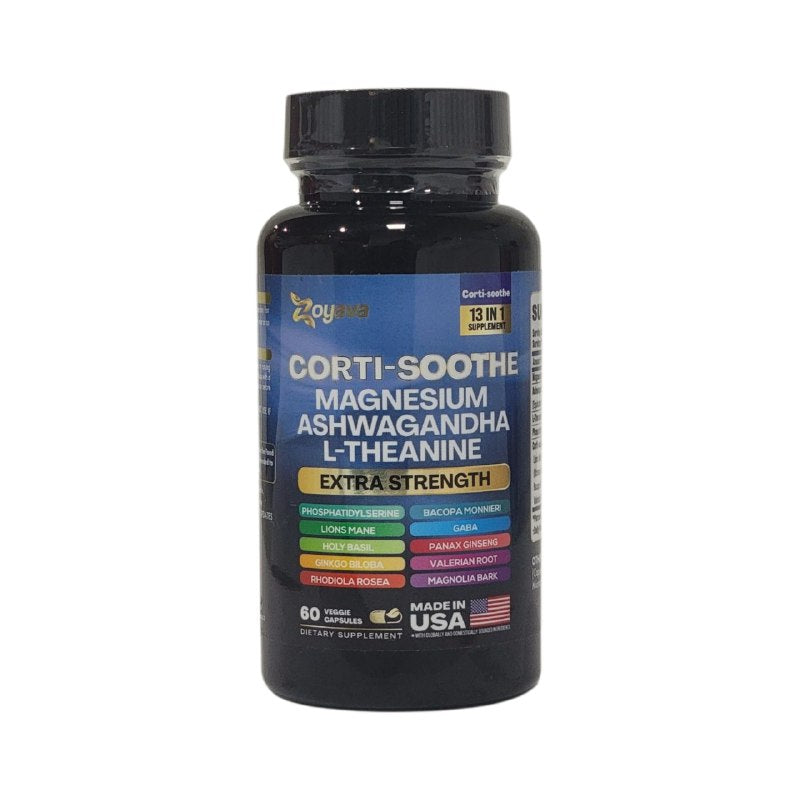 VITAMINAS EN CAPSULAS DE MAGNESIO Y ASHWAGANDHA PARA EL ESTRES CORTI 60UND