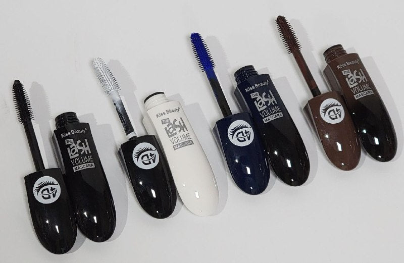 MASCARA DE PESTAÑAS RIMEL DE VOLUMEN 4D, RESISTENTE AL AGUA, DURA MUCHO TIEMPO, 4 TONOS DISPONIBLES KISS BEAUTY 13ML