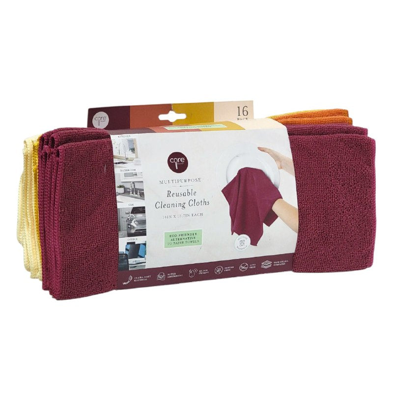 TRAPO DE MICROFIBRA MULTIUSOS EN PAQUETE DE 16 PIEZAS MEDICI 35X45CM