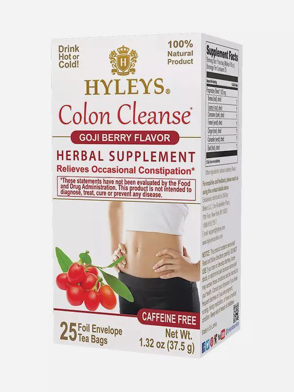 TE SABOR BAYAS DE GOJI LIMPIEZA DE COLON ALIVIA EL ESTREÑIMIENTO HYLEYS SLIM TEA 25UND