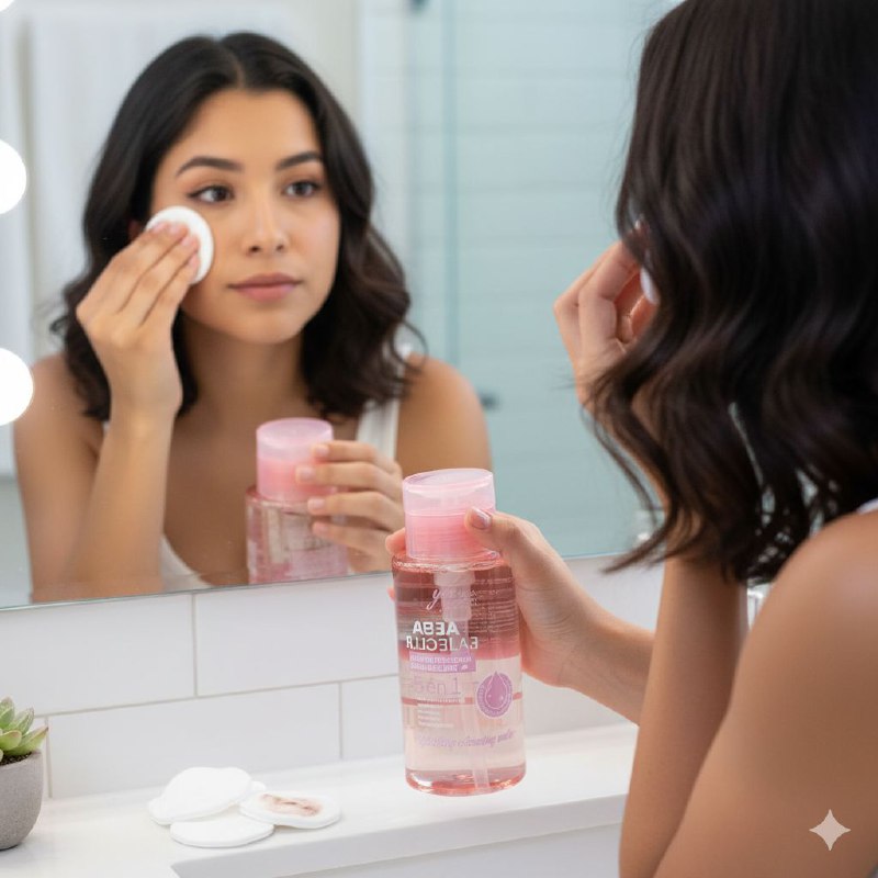 AGUA MICELAR LIMPIADORA MULTIFUNCIONAL 200ML, ES UNA SOLUCION LIMPIADORA QUE DESMAQUILLA, LIMPIA, TONIFICA E HIDRATA LA PIEL YH BEJA COSMETICS