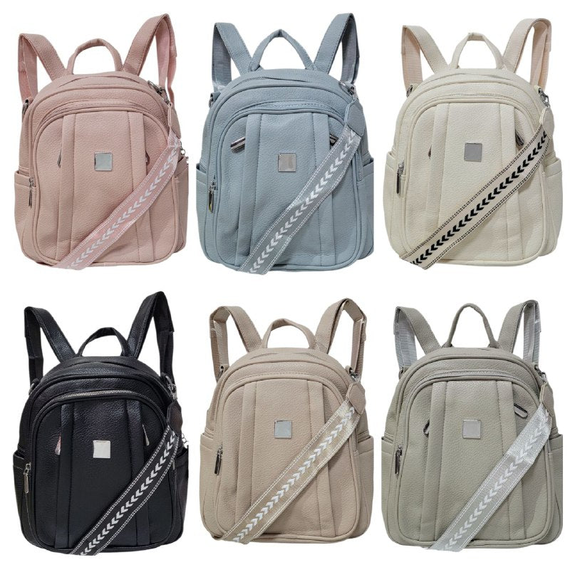 MOCHILA ECONOMICA, 6 COLORES 25X25CM