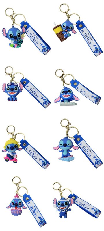 LLAVEROS DE LILO Y STITCH 8 ESTILOS DISPONIBLES