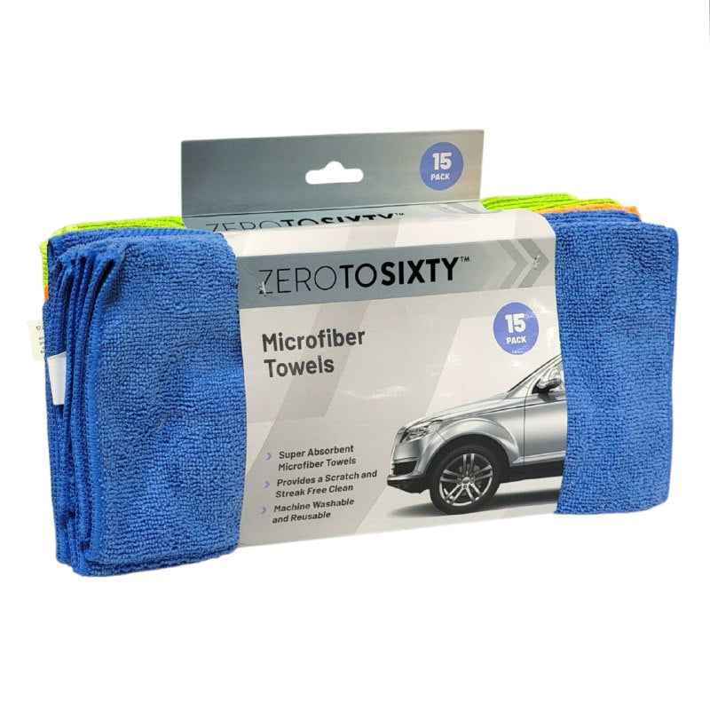 TRAPO DE MICROFIBRA MULTIUSOS EN PAQUETE DE 15 PIEZAS ZERO