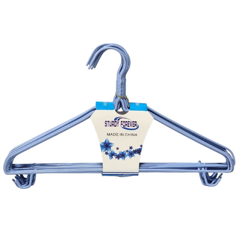 GANCHO ORGANIZADOR DE ROPA METALICOS ELEGANTES EN PAQUETE DE 10UND STURDY FOREVER