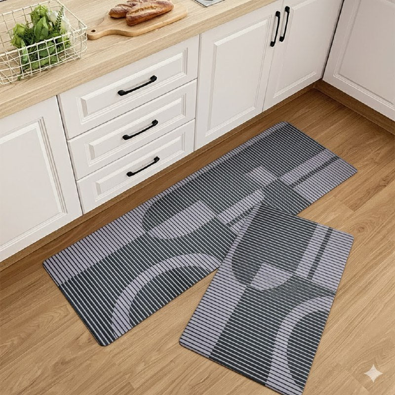 ALFOMBRA PARA SUELO ANTIDESLIZANTE DE 2 PIEZAS 98X38CM Y 58X38CM, IDEAL APRA ABSORBER EL AGUA Y SECAR RAPIDAMENTE JIAERMEI