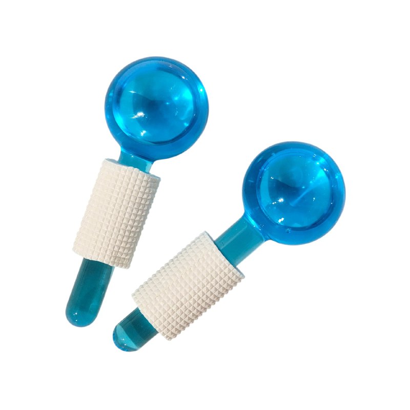 KIT DE MASAJE FACIAL DE GLOBOS DE CRISTAL QUE REDUCEN LA HINCHAZON Y OJERAS DE LA CARA BEAUTY CRYSTAL 2UND