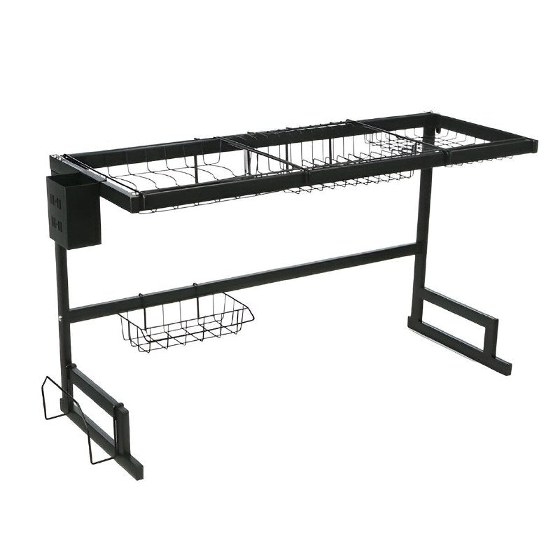 ESTANTE ORGANIZADOR Y ESCURRIDOR DE COCINA, SOBRE EL FREGADERO, ESTANTE DESMONTABLE DE SECADO DE PLATOS DE ACERO INOXIDABLE, FACIL DRENAJE GRAN CAPACIDAD HOME IMPLEMENTS KITCHEN 51X32X85CM
