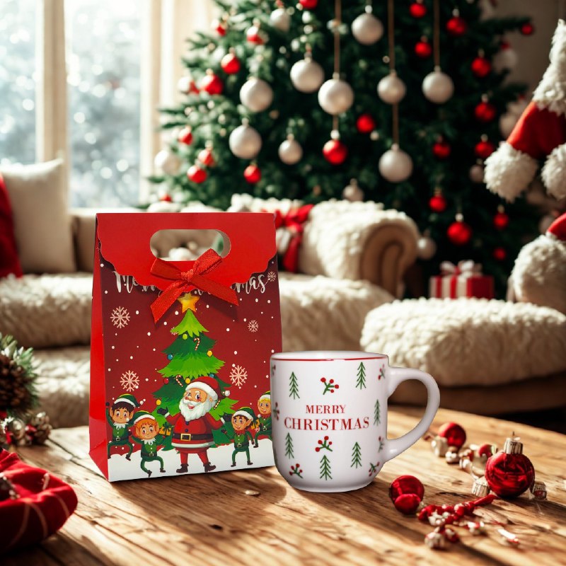 BOLSA DE REGALO NAVIDEÑA MINI PEQUEÑA 16X12CM