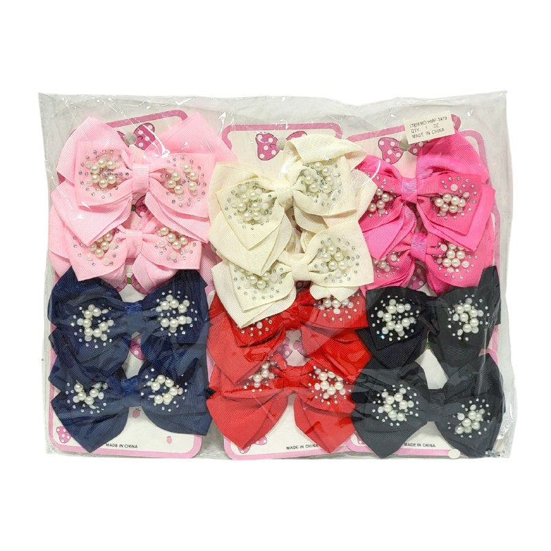 GANCHO PARA EL CABELLO MOÑO EN PAQUETE DE 12UND 8X12CM