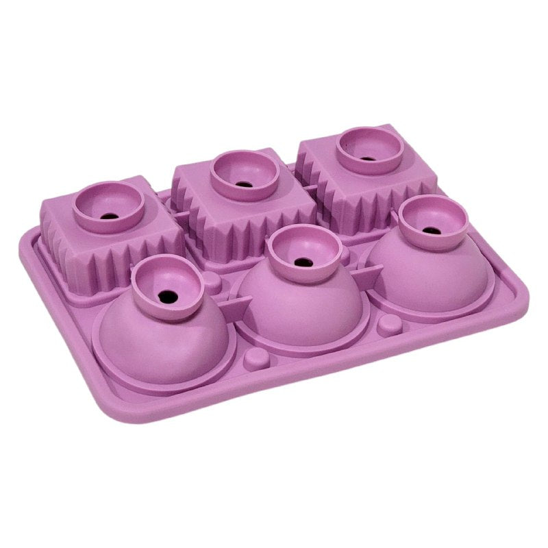 ORGANIZADOR RECIPIENTE MOLDE PARA HACER HIELO QUE PRODUCE ESFERAS Y CUBOS 3 COLORES