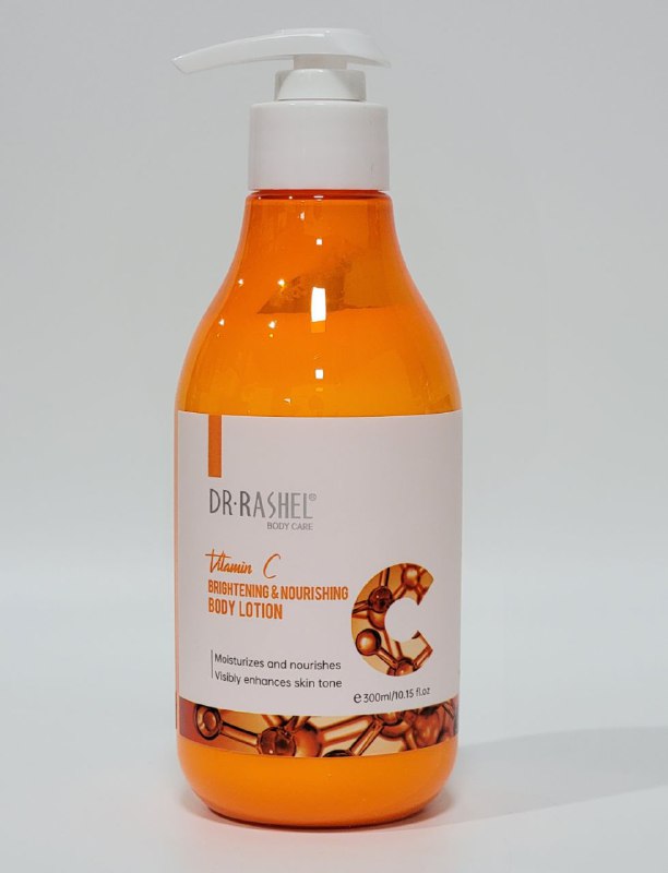 CREMA CORPORAL ILUMINADORA Y NUTRITIVA CON VITAMINA C DR RASHEL 300ML