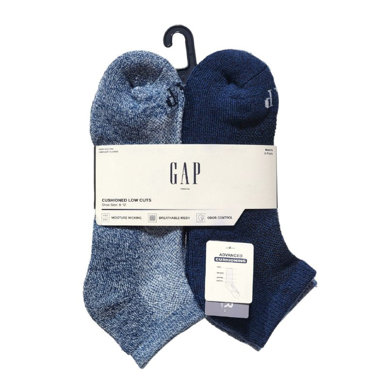 CALCETA TOBILLERA GAP PARA HOMBRE 6 PARES TALLA 6-12