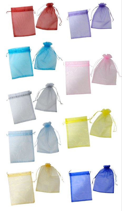 BOLSA ORGANIZADORA PARA REGALOS DE JOYERIA, BOLSA DE BODA, DULCES, PERLAS AMOTATIZANTES, ETC MEDIDA 17X23CM, PAQUETE DE 10UND