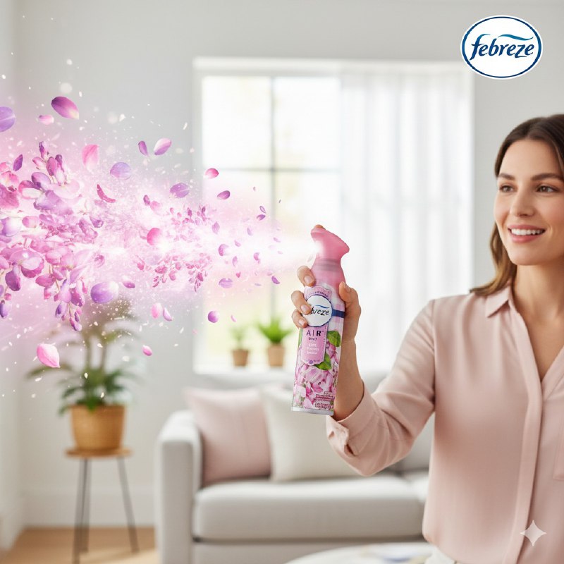 AMBIENTADOR AROMATIZANTE EN SPRAY DE FLORES FEBREZE 250G