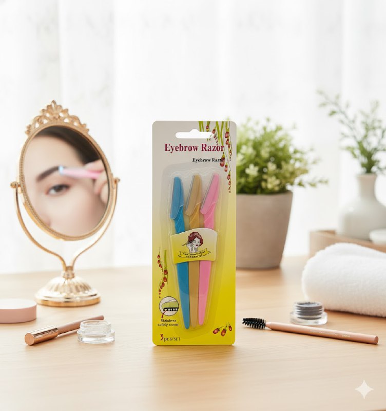 NAVAJAS AFEITADORAS PARA CEJAS EN SET DE 3 PIEZAS TINRILE