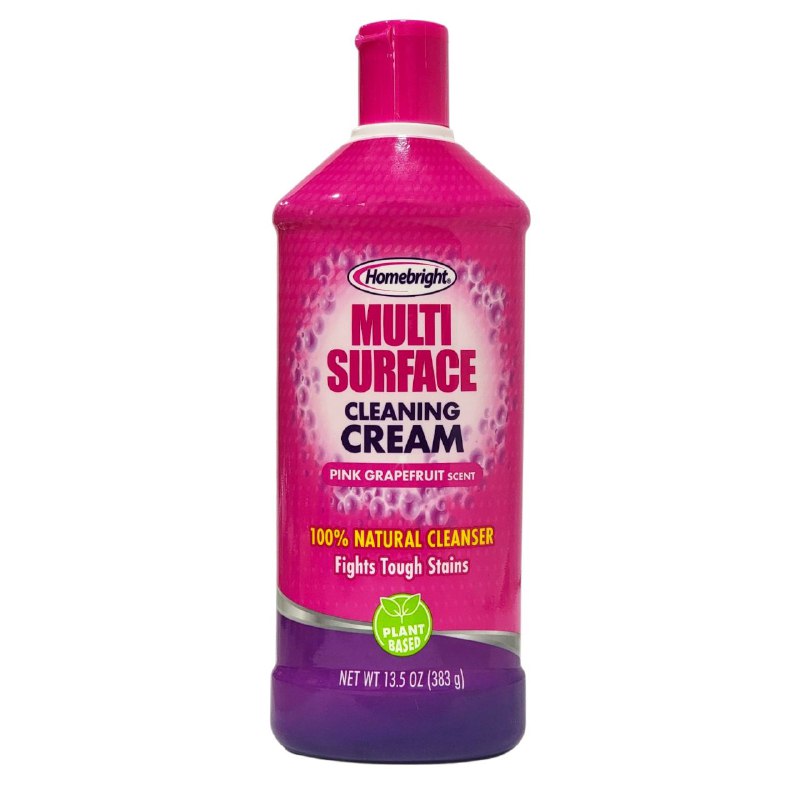 LIMPIADOR CREMA DUPE PINK STUFF 383G MULTISUPERFICIE NATURAL, COMBATE LAS MANCHAS DIFICILES AROMA A POMELO ROSA HOMEBRIGHT