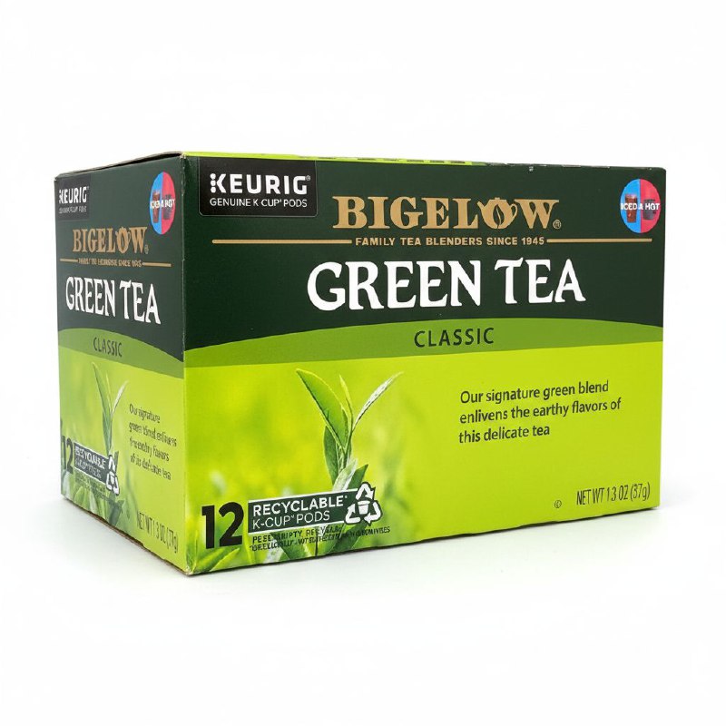 TE VERDE CON CAFEIA CON EFECTO ANTIOXIDANTE Y PARA LA CONCENTRACION EN CAPSULAS BIGELOW 12UND