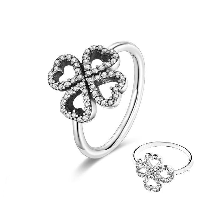 PANI642 FORMA TREVOL DE CUATRO HOJAS PLATA 9.25