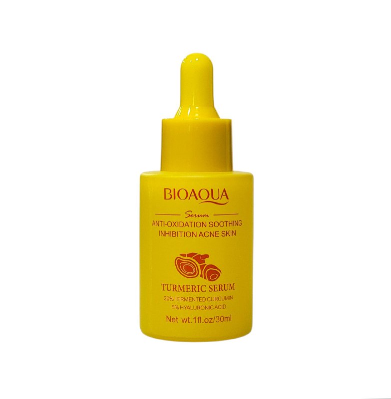 SUERO FACIAL ANTIOXIDANTE Y ANTI ANTI ACNE DE CURCUMA 30ML, DISEÑADO PARA PIEL CON ACNE, REPONE EL AGUA Y CONTROLA EL ACEITE, ALIVIANDO EL ACNE Y REVITALIZANDO LA PIEL DEJANDOLA SUAVE BIOAQUA