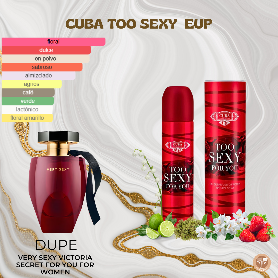 CUBA TOO SEXY FOR YOU FOR WOMEN EDP 100ML (M)(DUPE DE VERY SEXY VICTORIA SECRET)