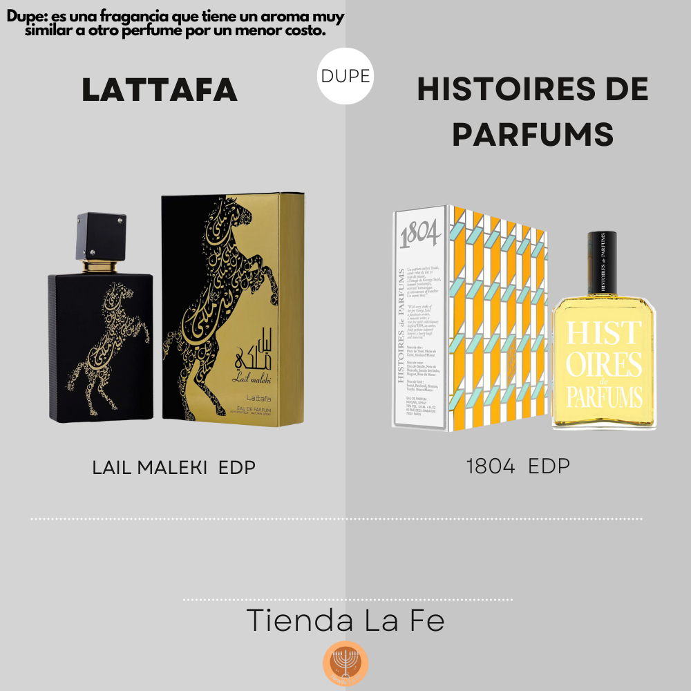 LATTAFA LAIL MALEKI EDP 100ML (U)(DUPE DE 1804 HISTOIRES DE PARFUMS)