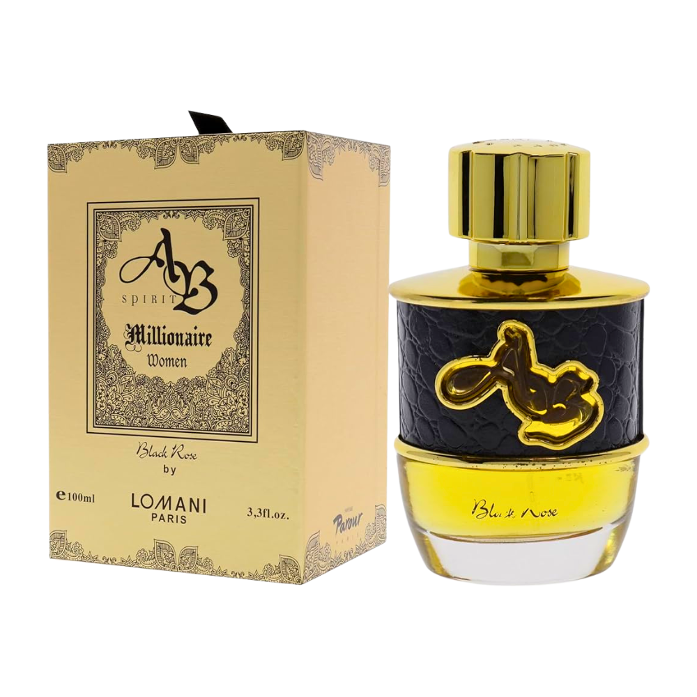 LOMANI AB SPIRIT MILLIONAIRE BLACK ROSE WOMEN EDP 100ML (M)