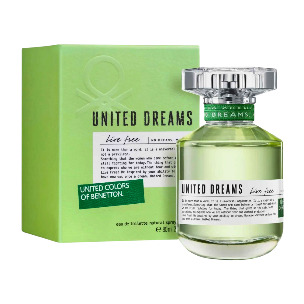 UNITED COLORS OF BENETTON UNITED DREAMS LIVE FREE EDT 80ML (M)
