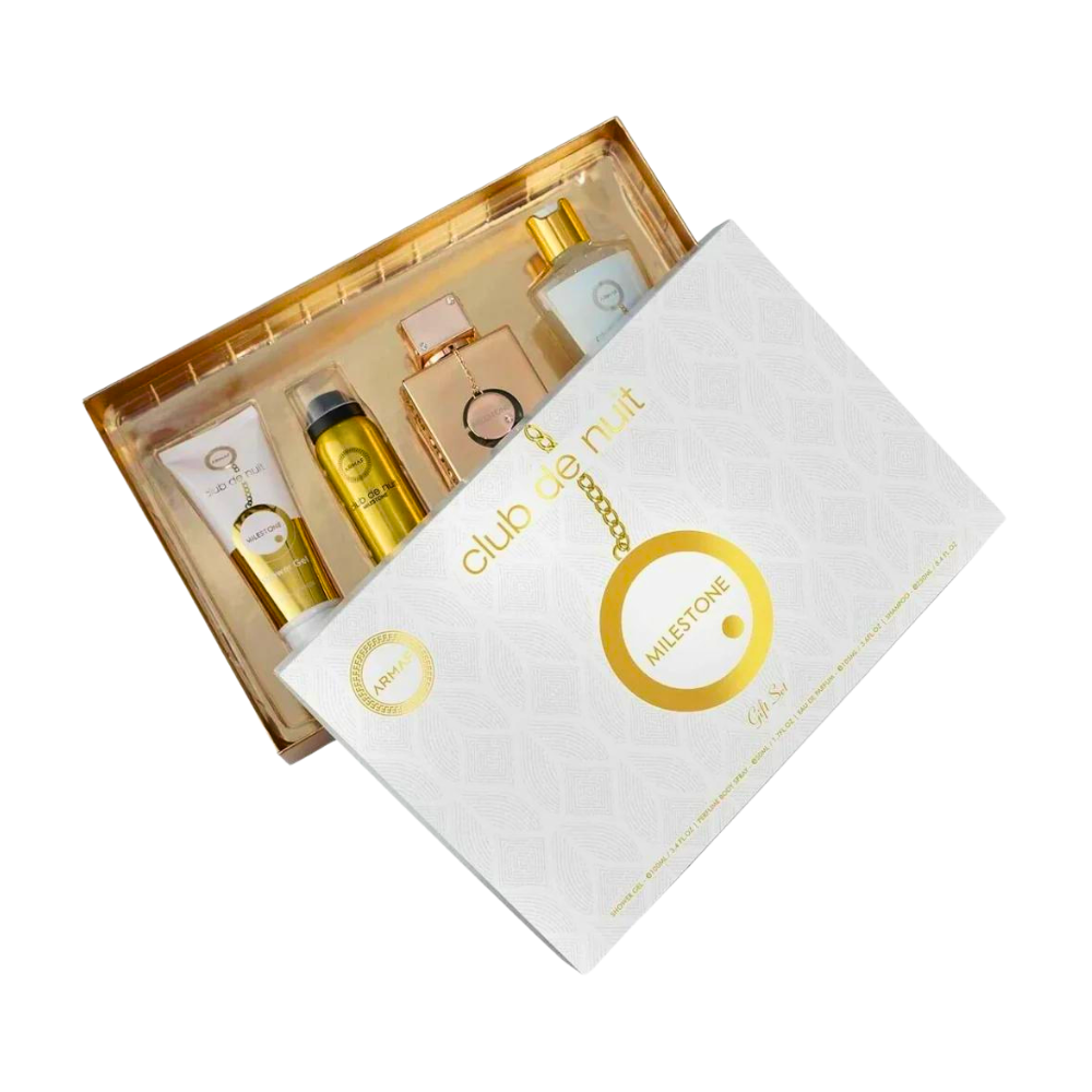 SET CLUB DE NUIT MILESTONE EDP 105ML, SHOWER GEL 100ML, BODY SPRAY 50ML, SHAMPOO 250ML (M)
