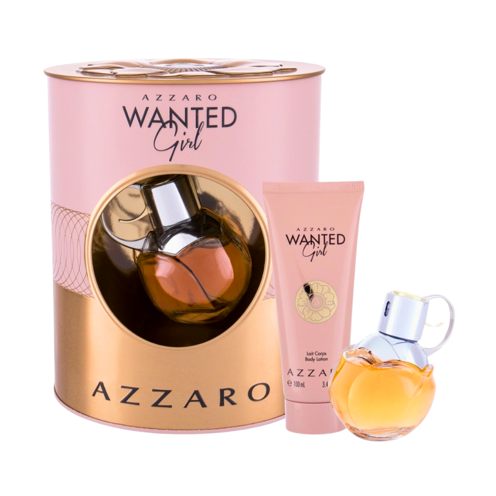 SET AZZARO WANTED GIRL EDP 50ML, BODY LOTION 100ML (M)
