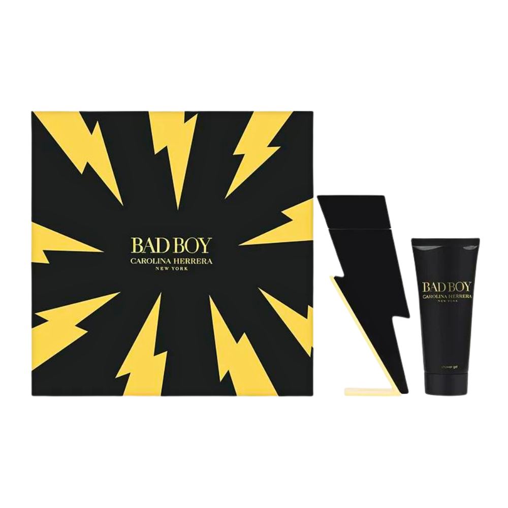 SET CAROLINA HERRERA BAD BOY EDT 100ML, SHOWER GEL 100ML (H)