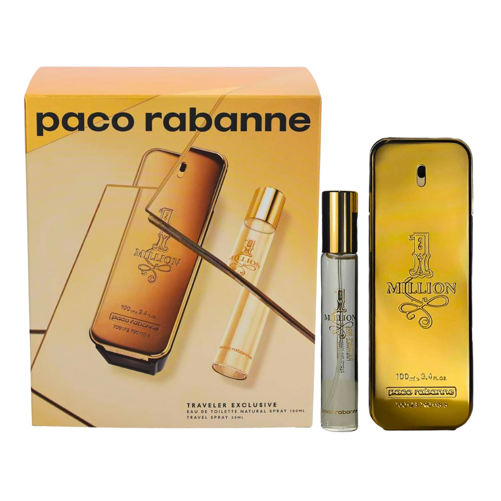 SET PACO RABANNE ONE MILLION FOR MEN EDT 100ML, EDT 20ML (H)