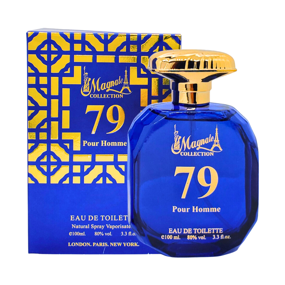 MAGNATE COLLECTION 79 POUR HOMME EDT 100ML (H) (AROMA SIMILAR VERSACE DYLAN BLUE EDT)