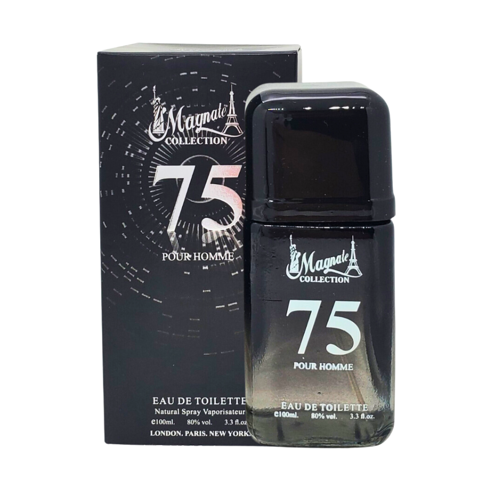 MAGNATE COLLECTION 75 POUR HOMME EDT 100ML(H) (AROMA SIMILAR CAROLINA HERRERA 212 VIP EDT)