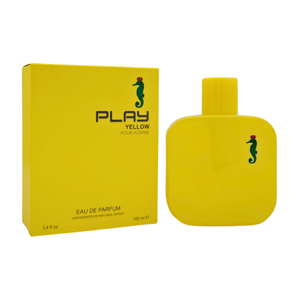 PLAY YELLOW POUR HOMME EDP 100ML (H) (AROMA SIMILAR LACOSTE L.12.12 YELLOW EDT)