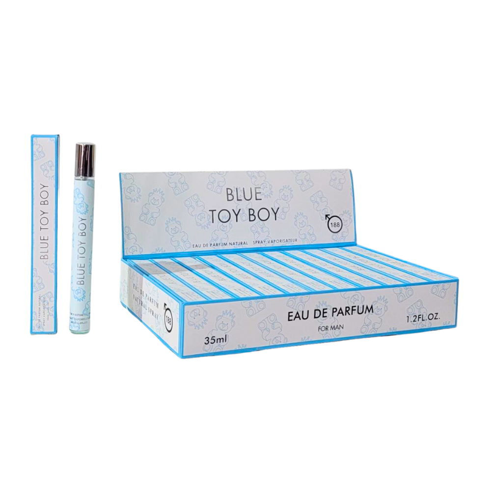 PERFUME EN TUBO PARA HOMBRE BLUE TOY BOY 188 EDP 35ML (H)