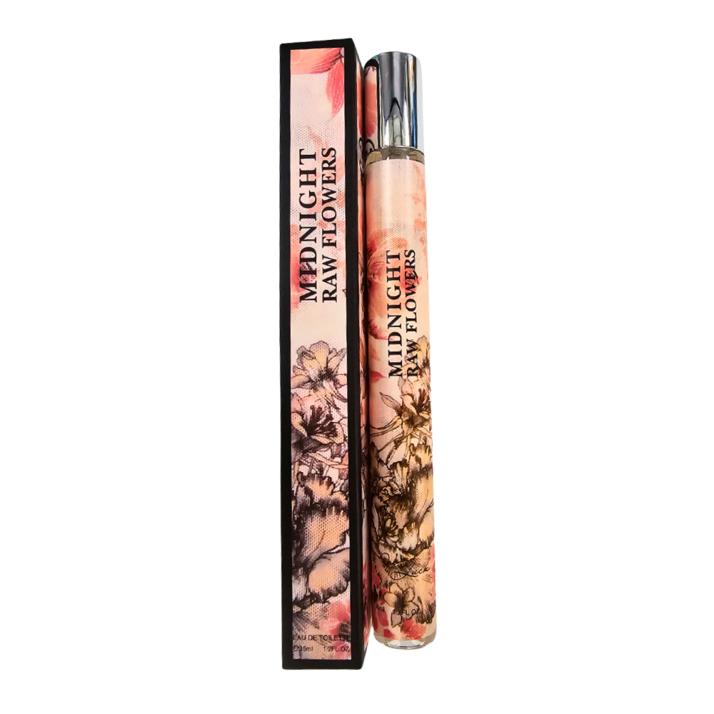 PERFUME EN TUBO PARA DAMA VIVA LUCK MIDNIGHT RAW FLOWERS EDT 35ML (M)
