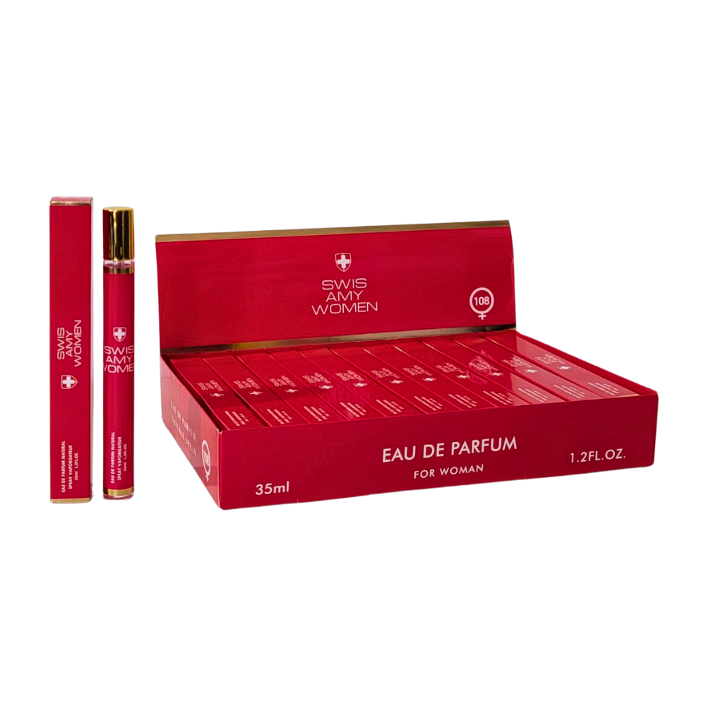 PERFUME EN TUBO PARA DAMA SWIS AMY WOMEN 108 EDP 35ML (M)