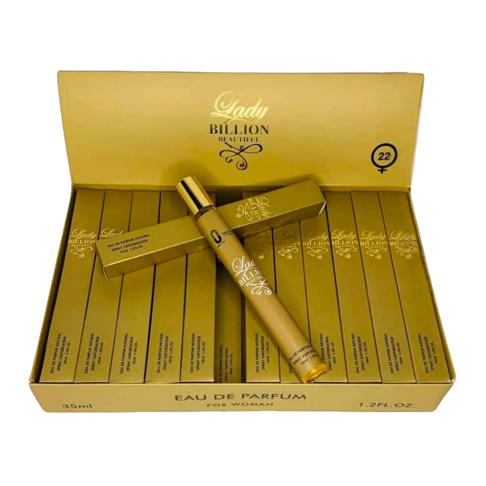 PERFUME EN TUBO PARA DAMA LADY BILLION BEAUTIFUL 22 EDP 35ML (M)