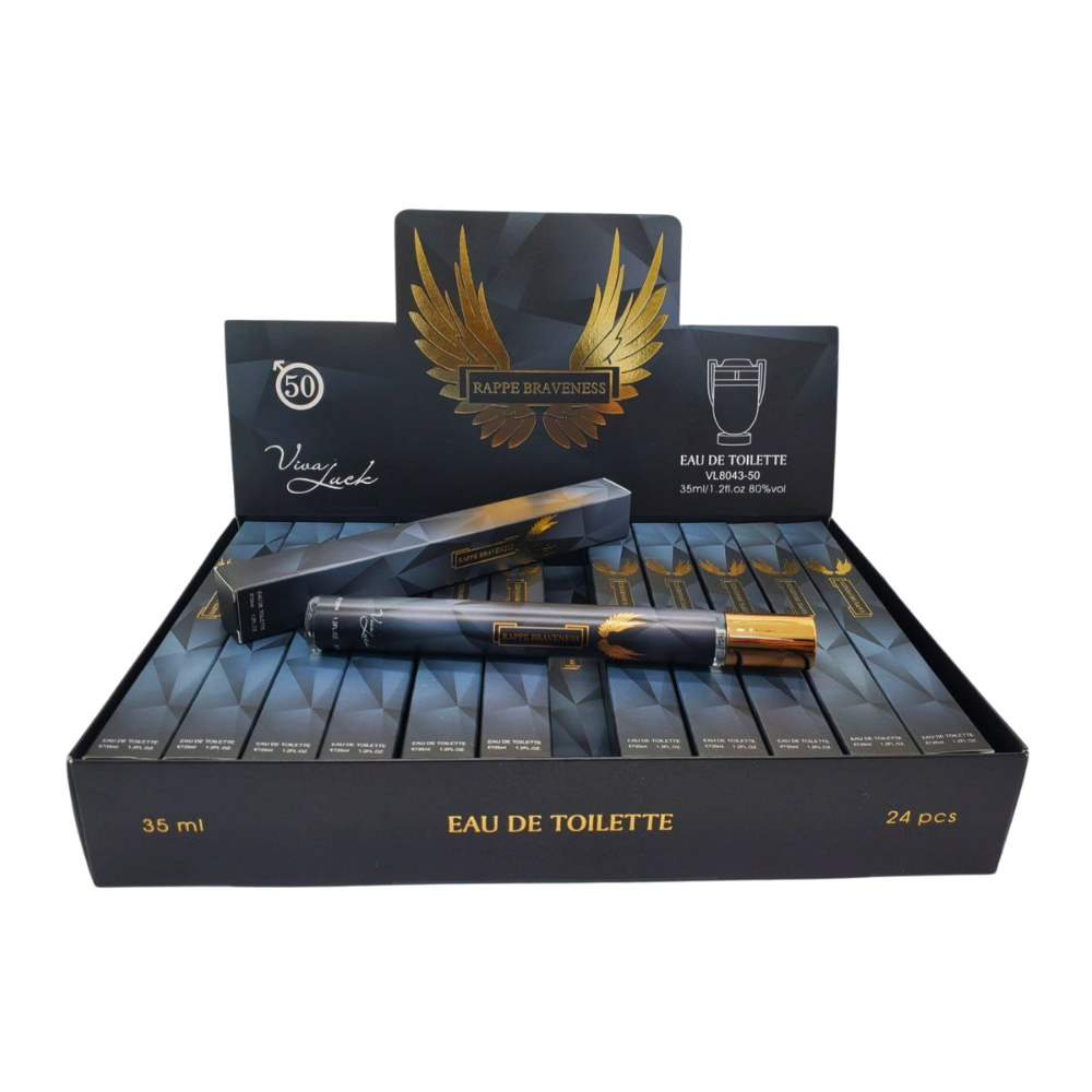 PERFUME EN TUBO PARA HOMBRE RAPPE BRAVENESS 50 EDT 35ML (H)