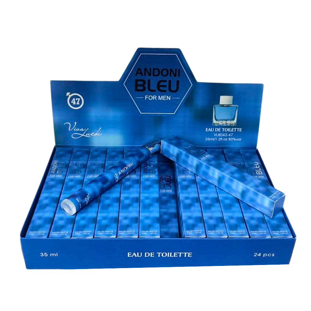 PERFUME EN TUBO PARA HOMBRE ANDONI BLEU FOR MEN 47 EDT 35ML (H)