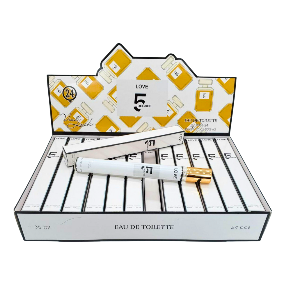 PERFUME EN TUBO PARA DAMA LOVE 5 DEGREE 24 EDT 35ML (M)