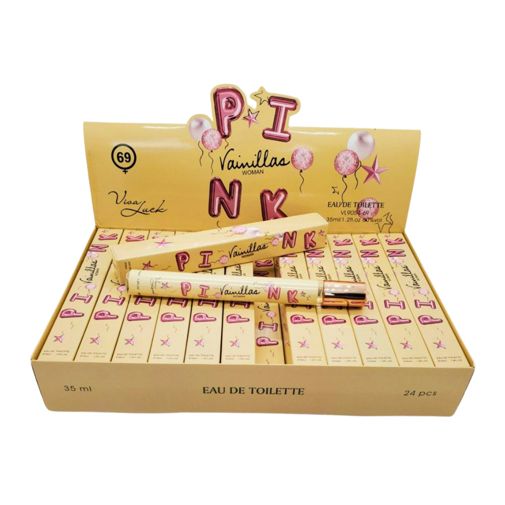 PERFUME EN TUBO PARA DAMA PINK VAINILLAS 69 EDT 35ML (M)