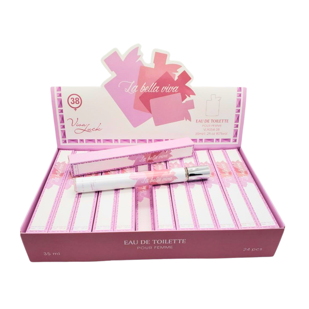 PERFUME EN TUBO PARA DAMA LA BELLA VIVA 38 EDT 35ML (M)