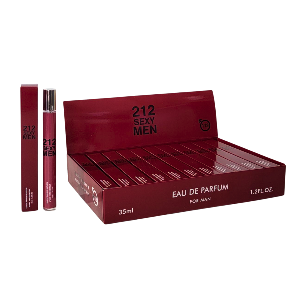 PERFUME EN TUBO PARA HOMBRE 212 SEXY MEN 113 DEP 35ML (H)