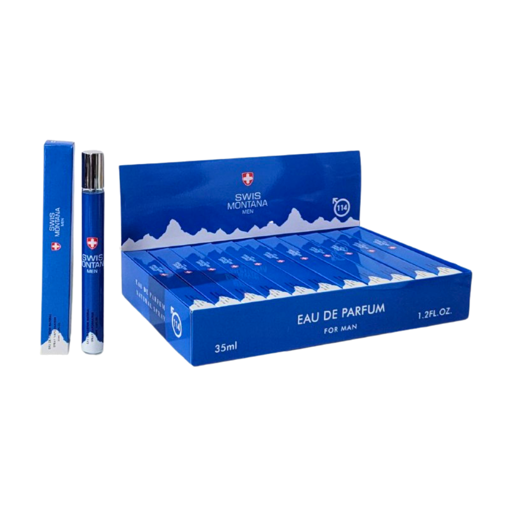 PERFUME EN TUBO PARA HOMBRE SWIS MONTANA MEN 114 EDP 35ML (H)