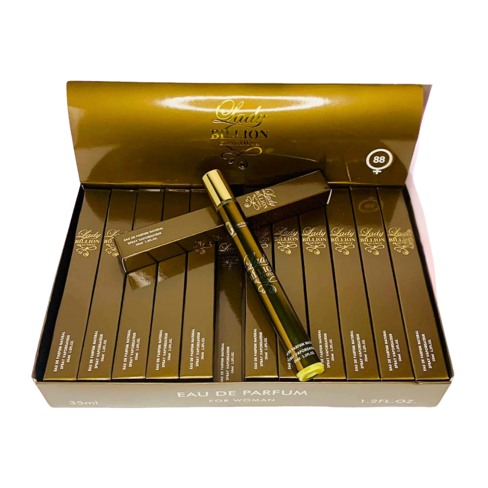 PERFUME EN TUBO PARA DAMA LADY BILLION BEAUTIFUL 88 EDP 35ML (M)